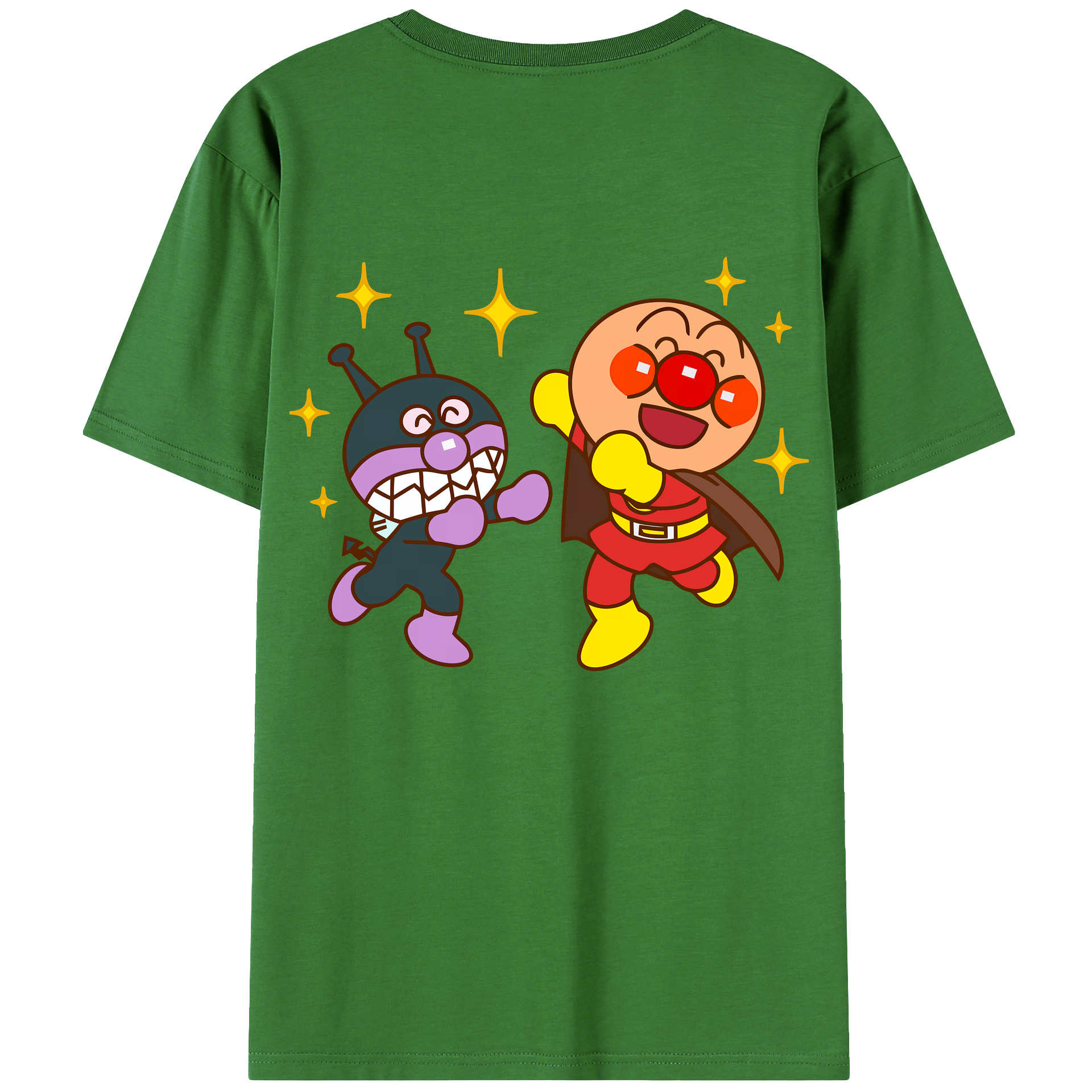 （画像用） アンパンマン Anpanman レディース半袖Tシャツ(バックプリント)